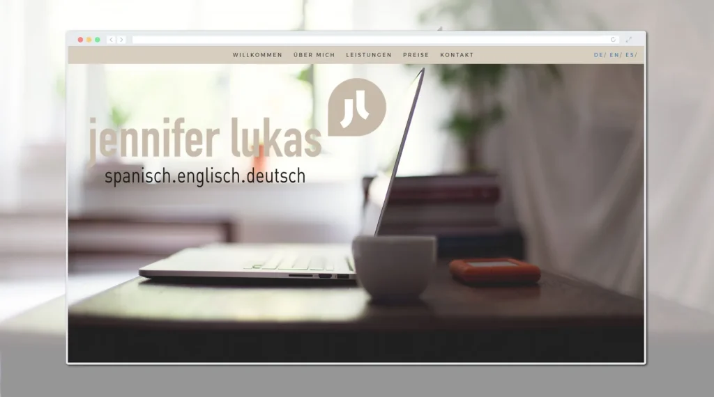 Website von Jennifer Lukas